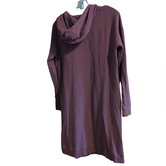 Terrera Women’s Purple Fleece-Lined Hoodie Dress Size Small – Knee-Length, Long - Picture 2 of 7